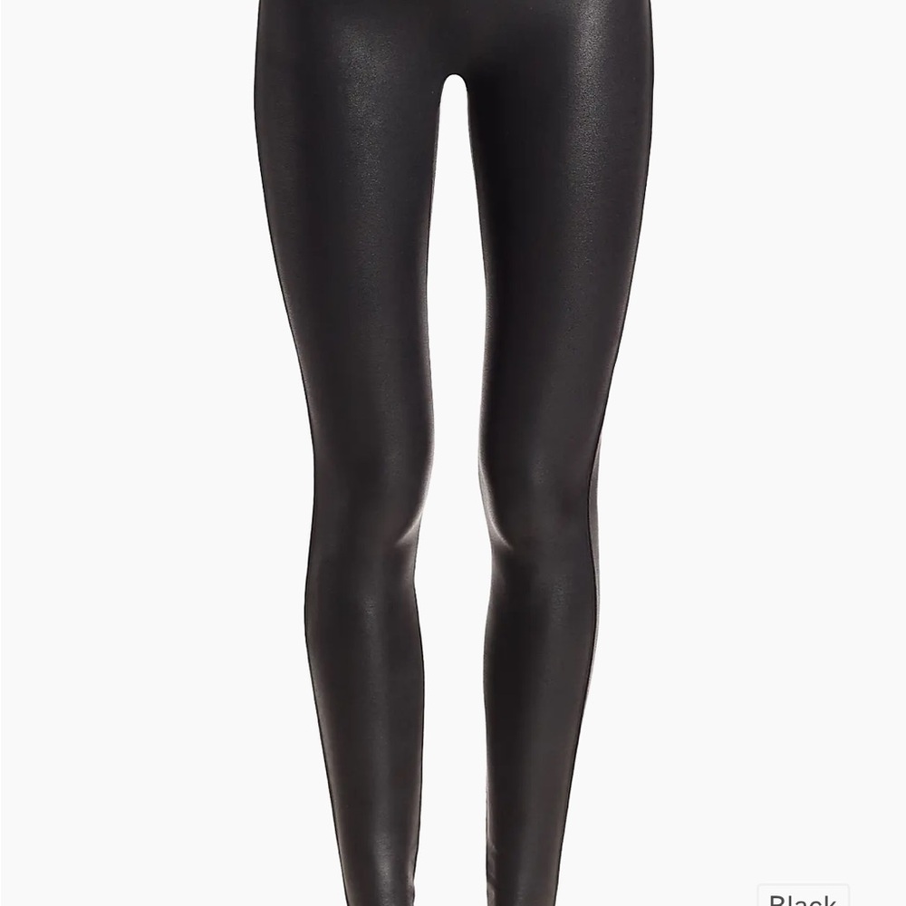 Spanx Faux Leather Black Women's Leggings